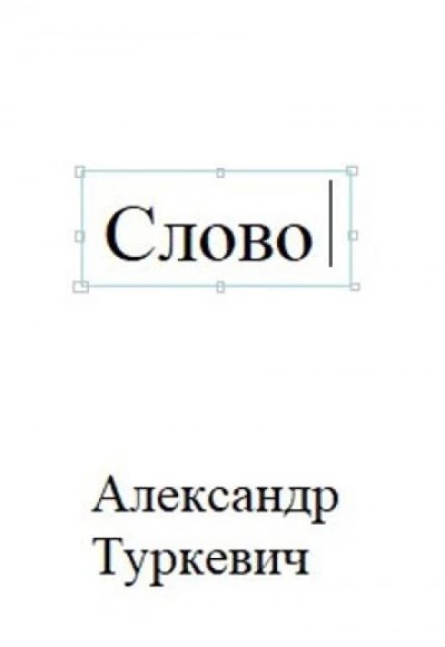 Туркевич Александр - Слово