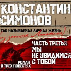 Симонов Константин - Мы не увидимся с тобой